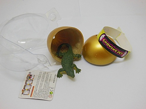 12 Golden Pet Hatching Crocodile Kids Egg - Click Image to Close