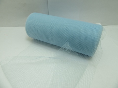 4Roll X 25Yds Tulle Roll Spool 15cm Wedding Gift Bow - Blue - Click Image to Close