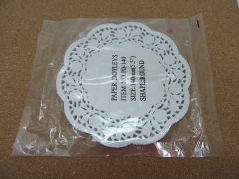 1 Box of 2000pcs Useful White Paper Doilies 132mm - Click Image to Close