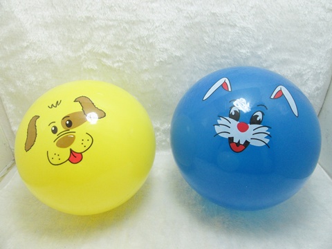 20Pcs Inflatable Emoticon Bouncing Balls 20cm Dia. Mixed - Click Image to Close