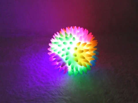 12X Flashing Spikey Bouncy Ball Massage Ball 75mm 12X Flashing Spikey Bouncy Ball Massage Ball 75mm