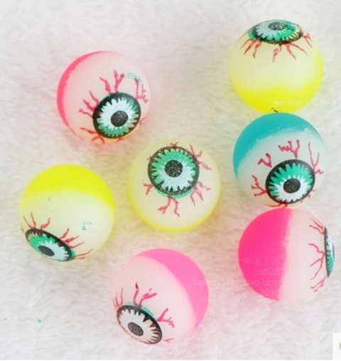 100X Scary Eyeball Rubber Bouncing Balls 24mm Mixed 100X Scary Eyeball Rubber Bouncing Balls 24mm Mixed
