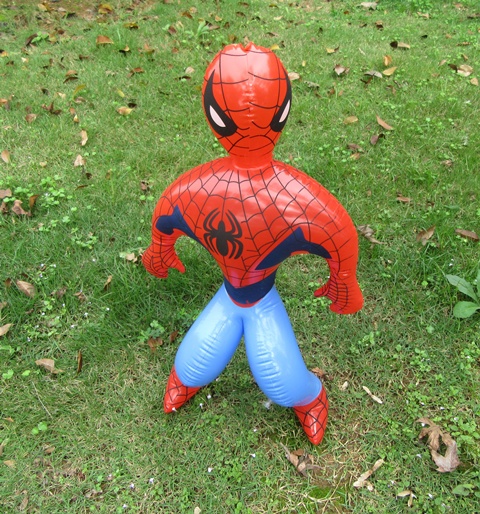 12X New Inflatable Spiderman Hero Blow Up Toy 39cm - Click Image to Close