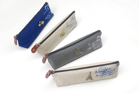10 Classic Pencil Case Zipper Bag Makeup Bag Pouch Purse - Click Image to Close