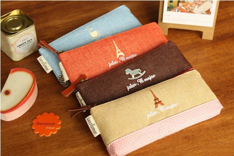 10 New Hemp Pencil Case Zipper Bag Makeup Bag Pouch Purse - Click Image to Close