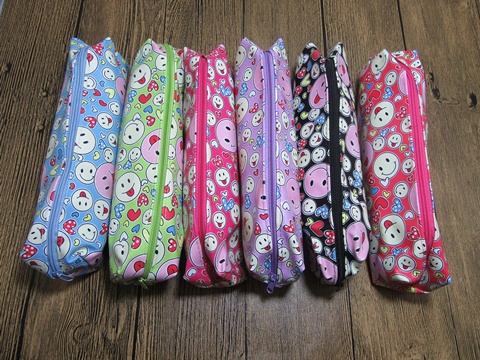 12 Smile Face Pen & Pencil Bag Case Mixed Color 12 Smile Face Pen & Pencil Bag Case Mixed Color
