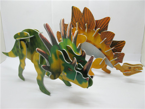 10Pcs 2IN1 3D Foam Dinosaurs Puzzle DIY Educational Toy 10Pcs 2IN1 3D Foam Dinosaurs Puzzle DIY Educational Toy
