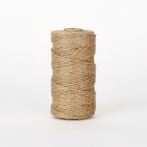 1Roll (100 Mtrs) Burlap Rope Hemp Cord Thread Jute String DIY - Click Image to Close