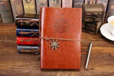 1X Pirate Compass Blank Memo Notebook Diary Journal Schedule - Click Image to Close