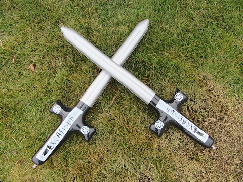 12 Inflatable Chinese Swords Blow-up Toys toy-in44 - Click Image to Close