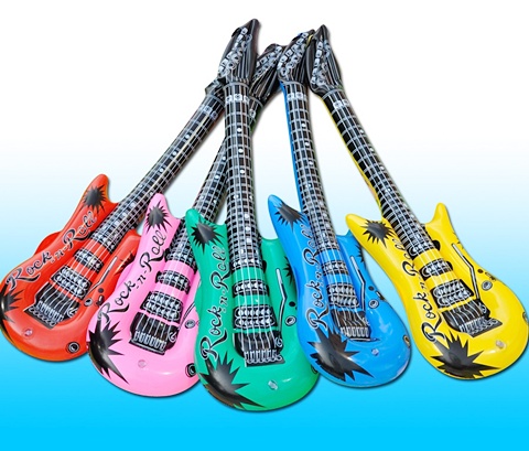 12 Huge Jumbo Inflatable Guitar Inflate Blow-up Toys 12 Huge Jumbo Inflatable Guitar Inflate Blow-up Toys