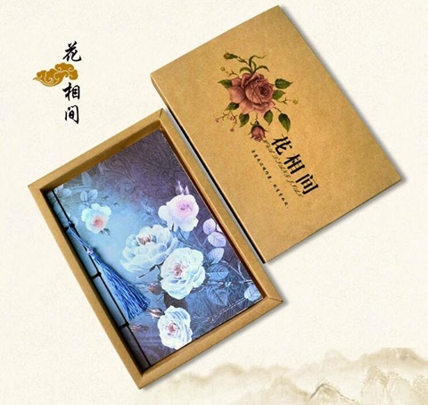 1X Flowers Tassel Sketch Blank Journal Notebook Notepad Chinese - Click Image to Close