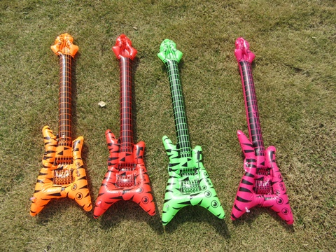 12 New Inflatable Guitar Blow-up Toys 90cm Long Mixed 12 New Inflatable Guitar Blow-up Toys 90cm Long Mixed