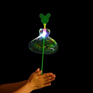 20X LED Light Magic Stick Wand Rainbow Spinnig Bubble Flashing - Click Image to Close