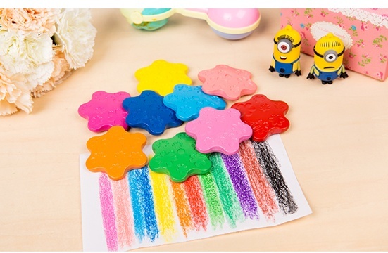 12Colors HQ Non Toxic Drawing Creative Snowflake Painting Crayon - Click Image to Close