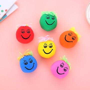 12Pcs Moody Face Stretchy Squeeze Toy Party Favors 8cm - Click Image to Close