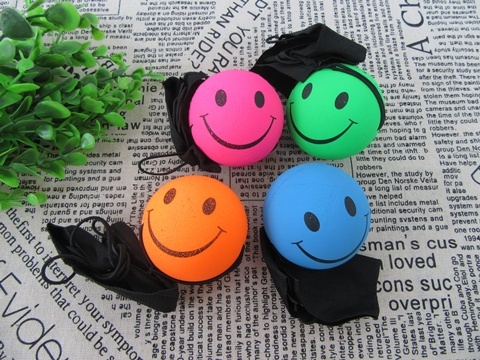 24 New Smile Face Wrist Bounce Bouncing Ball 6cm Dia Mixed 24 New Smile Face Wrist Bounce Bouncing Ball 6cm Dia Mixed