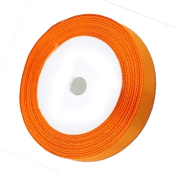 5Rolls X 25Yards Golden Orange Color Satin Ribbon 25mm - Click Image to Close