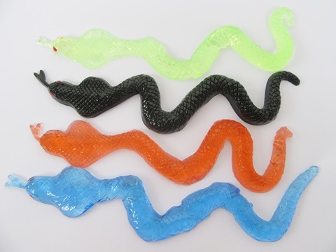 24 Funny Squishy Snake Sticky Toy for Kids Mixed Color - Click Image to Close