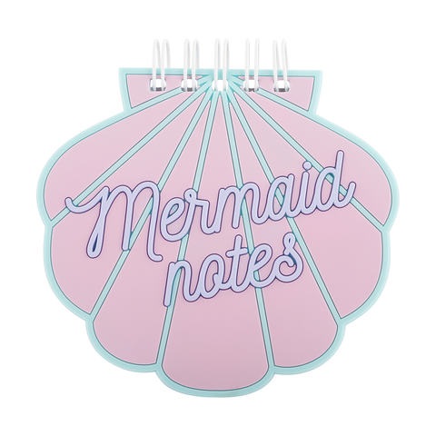 10Pcs Shell Shape Mermaid Notepads Memo Pad Notebook - Click Image to Close