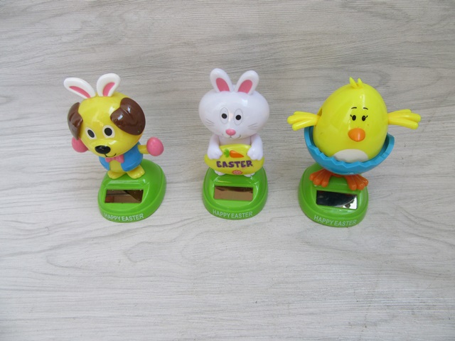 8Pcs Dancing Solar Characters Bunny Chick Dog Easter Holiday Gif - Click Image to Close