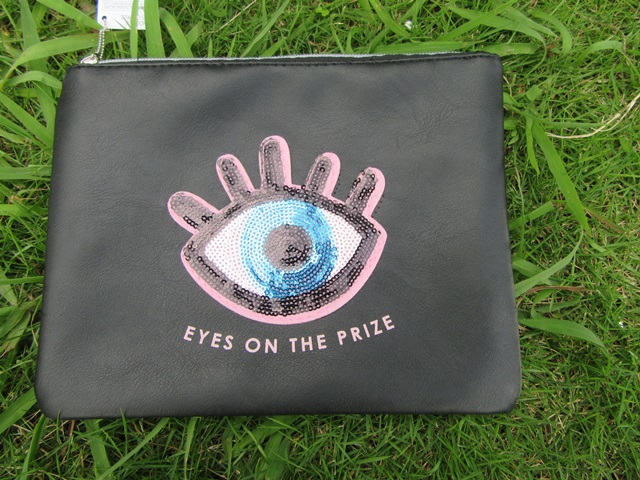 5Pcs Leatherette Eyes On The Prize Case Zipper Bags 5Pcs Leatherette Eyes On The Prize Case Zipper Bags
