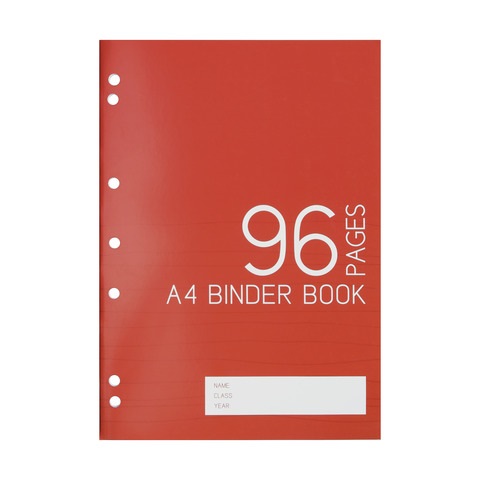 36Pcs A4 Binder Book - 96 Pages, Red - Click Image to Close