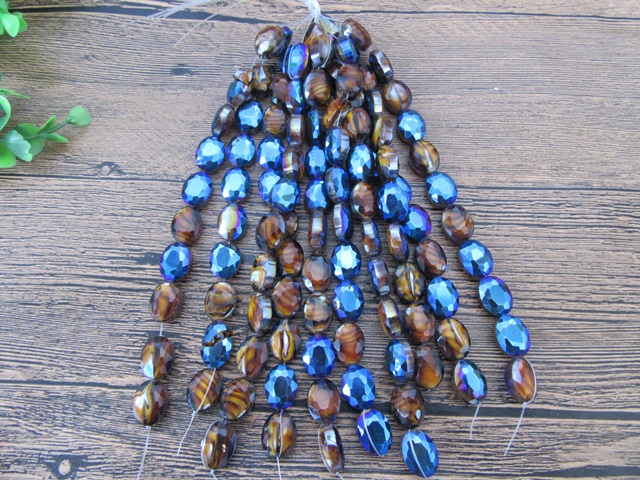 10Strand X 11Pcs AB Color Oval Crystal Glass Beads 10Strand X 11Pcs AB Color Oval Crystal Glass Beads