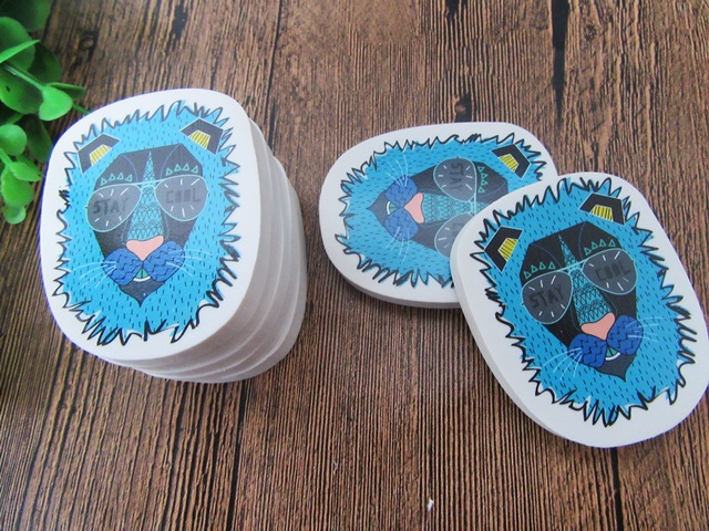 48Pcs Funny Lion Head Wear Glasses Eraser Student Stationery Who 48Pcs Funny Lion Head Wear Glasses Eraser Student Stationery Who