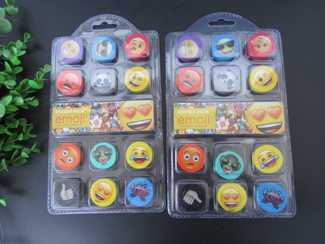 6Sheets X 12Pcs Smile Face Emoji Erasers Stationery 6Sheets X 12Pcs Smile Face Emoji Erasers Stationery