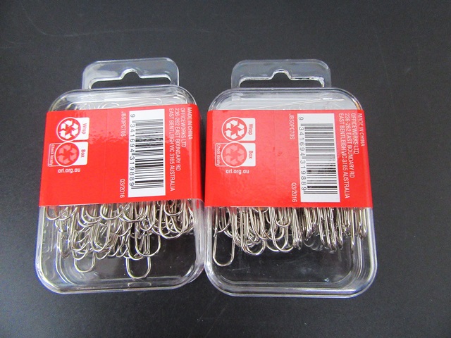 6Packets X 70Pcs Metal Silver Tone Paper Clips 50mm - Click Image to Close