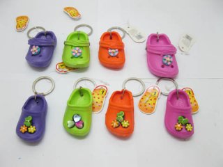 48Pcs Funny Cute Assorted Slipper Key Rings - Click Image to Close