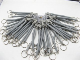 100 Plastic Spring Key Ring Mobile Phone Strap 100 Plastic Spring Key Ring Mobile Phone Strap