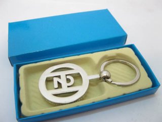 3x12Pcs Stainless Steel Key Ring Key Chain W/Case - Click Image to Close