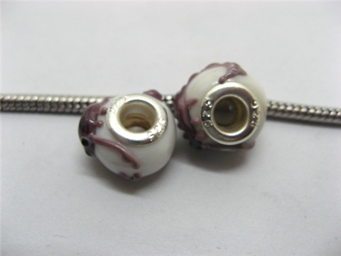 50 Lovely Scorpion Glass European Beads be-g424 - Click Image to Close