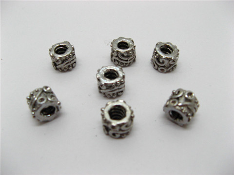 60 Alloy Pandora Carved Metal Thread Beads ac-sp279 - Click Image to Close