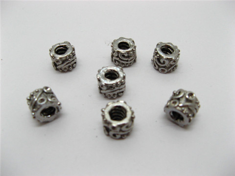 60 Alloy Pandora Carved Metal Thread Beads ac-sp279 60 Alloy Pandora Carved Metal Thread Beads ac-sp279