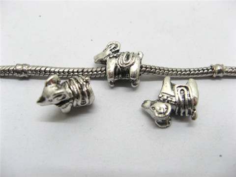 20 Nickel Plated European Goat Thread Beads ac-sp477 - Click Image to Close