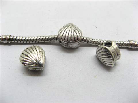100 Shell Shape Thread Pandora beads ac-sp497 100 Shell Shape Thread Pandora beads ac-sp497
