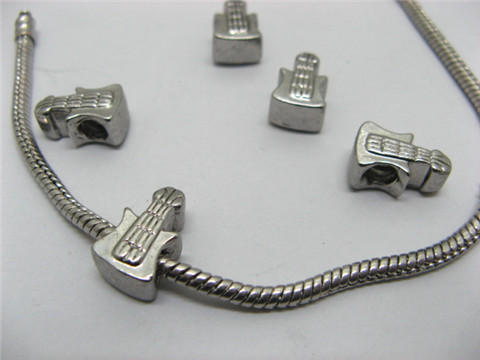 50 Alloy Guitar Thread Pandora beads ac-sp538 50 Alloy Guitar Thread Pandora beads ac-sp538
