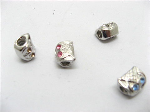 100 Alloy Owl Thread Pandora beads ac-sp546 100 Alloy Owl Thread Pandora beads ac-sp546
