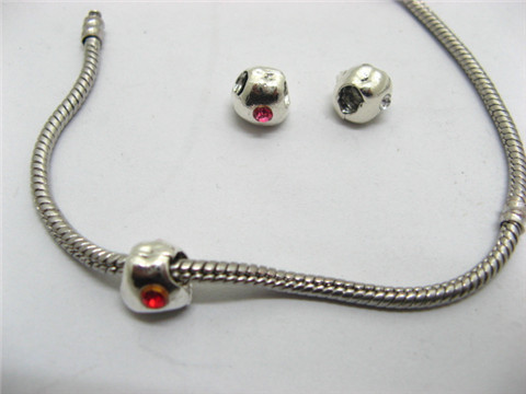 10 Alloy Apple Thread European Beads ac-sp590 - Click Image to Close