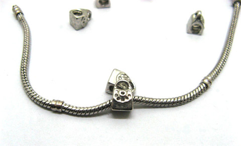 10 Metal Handbag Thread European Beads ac-sp557 - Click Image to Close