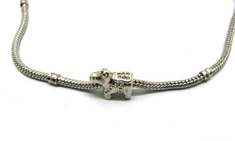 10 Metal Horse Thread European Beads ac-sp559 - Click Image to Close