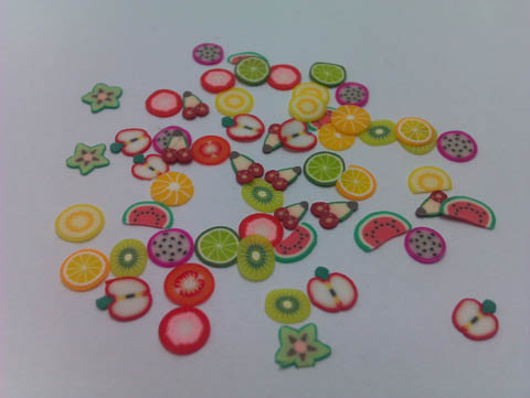 50Case X 140Pcs DIY Nail Art Fimo Stick Sticker - Fruit - Click Image to Close