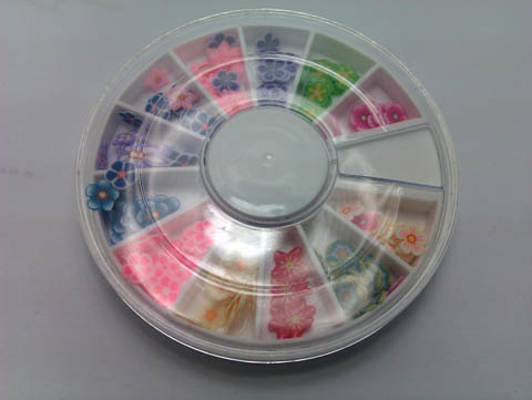 50Case X 140Pcs DIY Nail Art Fimo Stick Sticker - Plum Blossom - Click Image to Close