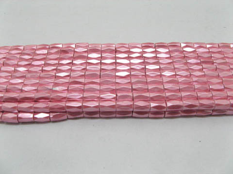 70Strands X 50Pcs Pink Magnetic Hematite 5x8mm Faceted Beads 70Strands X 50Pcs Pink Magnetic Hematite 5x8mm Faceted Beads