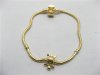 1X 18K Gold Pandora Bracelets Charms Bead Length 18cm Wholes 1X 18K Gold Pandora Bracelets Charms Bead Length 18cm Wholes
