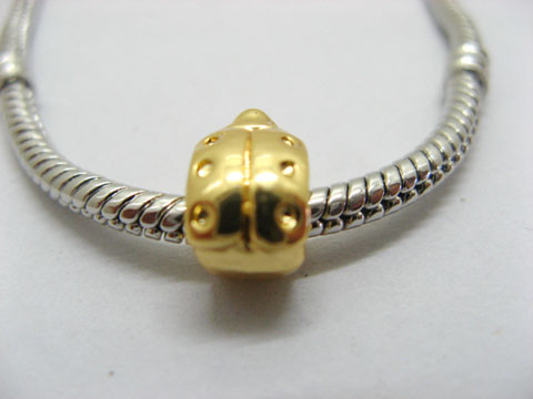 50X18K Gold Plated Pandora Thread Beetle Beads 50X18K Gold Plated Pandora Thread Beetle Beads