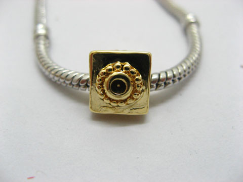 50X18K Gold Plated Pandora Thread Beads ac-sp408 50X18K Gold Plated Pandora Thread Beads ac-sp408